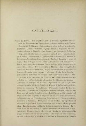 Capítulo XXII. Mando de Torres. - ...