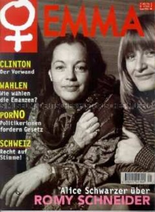 Frauenzeitschrift "Emma" (Zeitungskiosk 1998)