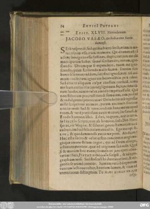 Epist. XLVII. Noviodunum. Iacobo Vasaeo, Archidiacono Noviodunensi.