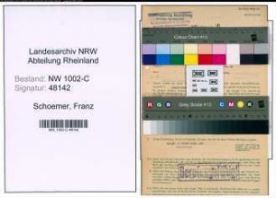 Entnazifizierung Franz Schoemer, geb. 20.04.1894 (Makler)