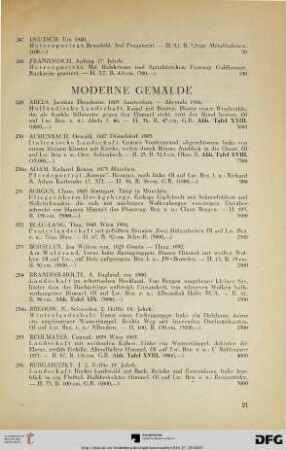 Moderne Gemälde (Nr. 249-390)