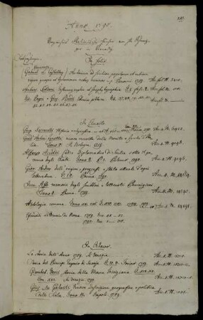 Verzeichnis Italienischer Bücher von Hhn Schweiger in Venedig.