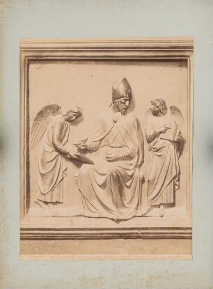 Dom Santa Maria del Fiore, Florenz Relief der Bronzetür: Neue Sakristei, Detail: ein Relieffeld der Bronzetür