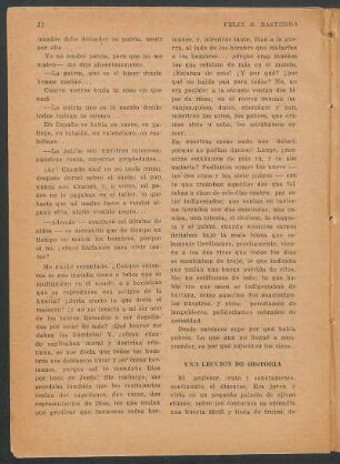 Una lección de historia