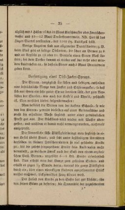 Verfertigung eines Obst-Zucker-Syrups