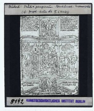 Biblia pauperum (sog. Armenbibel) (Tradition bebilderter Bibeln)