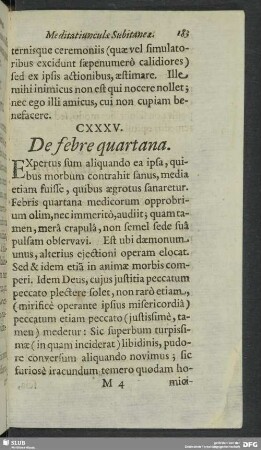 CXXXV. De febre quartana