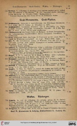 Waffen. Rüstungen (Nr. 726 - 735)
