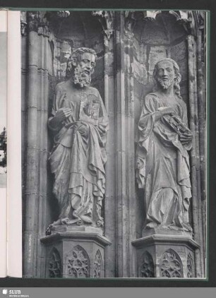 Erfurt, Dom. Triangel; Zwei Apostel