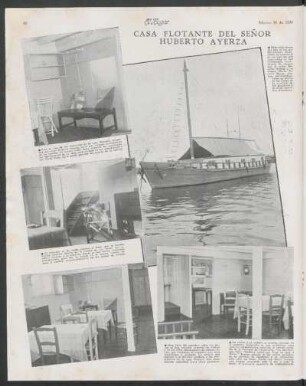 Casa flotante del señor Huberto Ayerza
