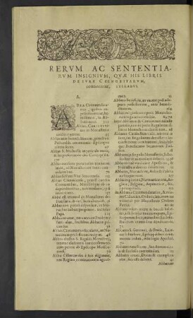 Rerum ac sententiarum insignium