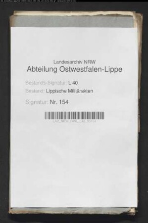 Kostenrechnung für das lipp. Kreiskontingent für Juli 1796
