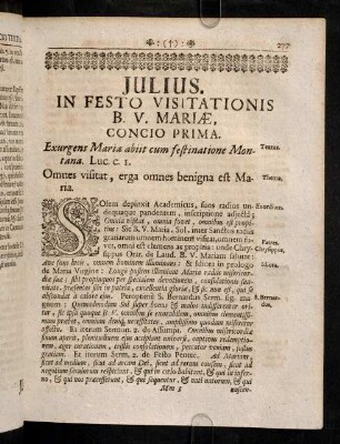 277-290, In Festo Visitationis B. V. Mariae
