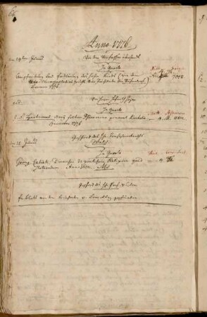Von dem Verfasser [Friedrich Esaias von Pufendorf] übersandt - Von Herrn Hofrath Heyne - Geschenk des Hhn. Consistorialraths Walch. - Geschenk des Hhn Prof. v. Colom.
