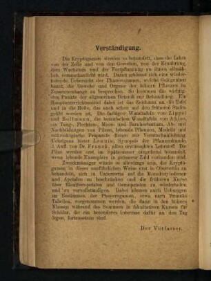 Verständigung