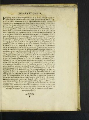 Errata Et Omissa.