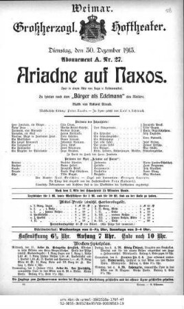 Ariadne auf Naxos