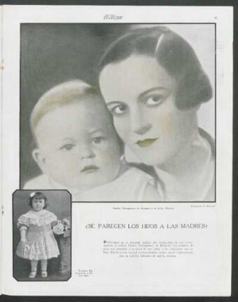 ¿Se parecen los hijos a las madres?