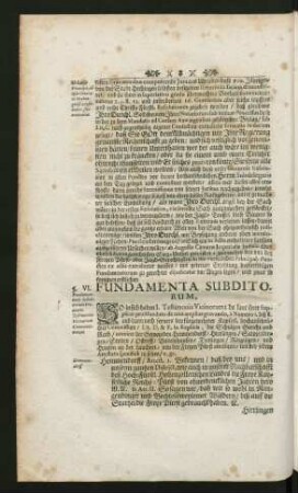 Fundamenta Subditorum,