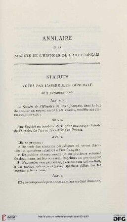 Annuaire de la Société de l'histoire de l'art français