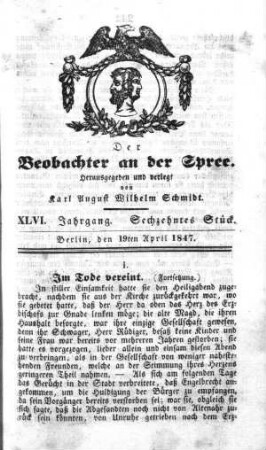 16. Stueck, 19. April 1847