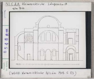 Nicäa: Koimesis-Kirche, Längsschnitt