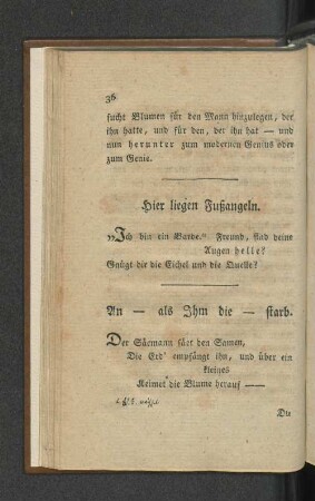 An _ als Ihm die _ starb.