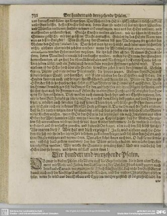 Der hundert und vierzehende Psalm