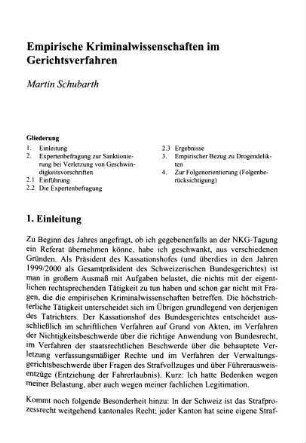 299-310, Empirische Kriminalwissenschaften im Gerichtsverfahren