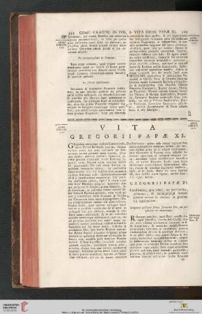 Vita Gregorii Papæ XI.
