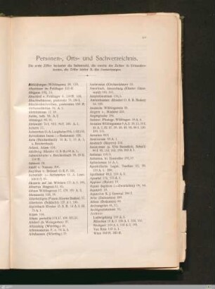 Personen-, Orts- und Sachverzeichnis