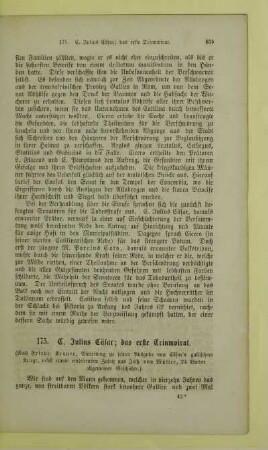 C. Julius Cäsar; das erste Triumvirat