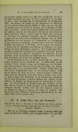 C. Julius Cäsar; das erste Triumvirat