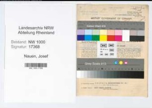 Entnazifizierung Josef Nauen, geb. 04.11.1895 (Staedt.Angest.)