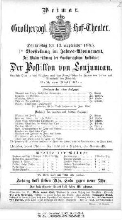 Der Postillon von Lonjumeau