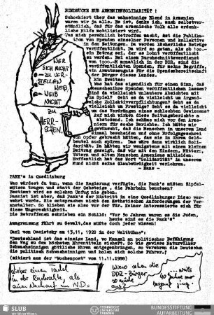Carl von Ossietzky am 13.11.1928 in der Weltbühne