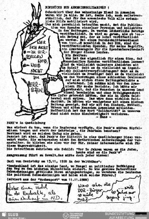 Carl von Ossietzky am 13.11.1928 in der Weltbühne