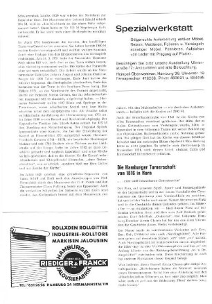 Die Hamburger Turnerschaft von 1816 in Horn