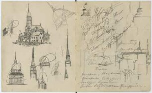 Skizzenbuch F9: Architektonische Skizzen