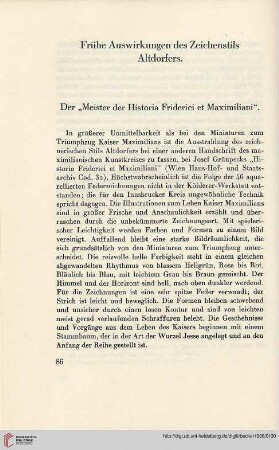 Frühe Auswirkungen des Zeichenstils Altdorfers