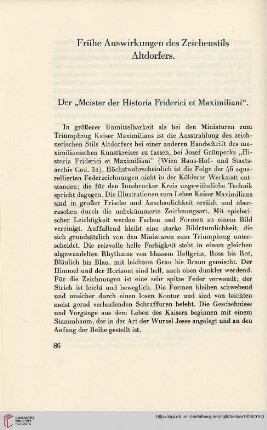 Frühe Auswirkungen des Zeichenstils Altdorfers