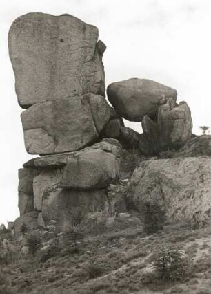 Harz. Okertal. Sogenannter Judenkirchhof. Granitklippe