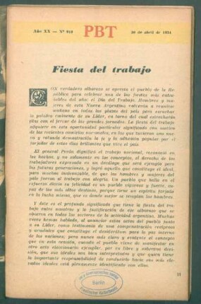 Fiesta del trabajo
