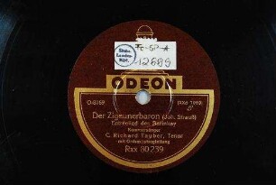Der Zigeunerbaron : Entréelied des Barinkay / (Joh. Strauß)