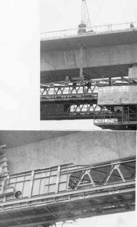 Muckbachtalbrücke in km 478,708 Hauptträger und Vorbauschnabel