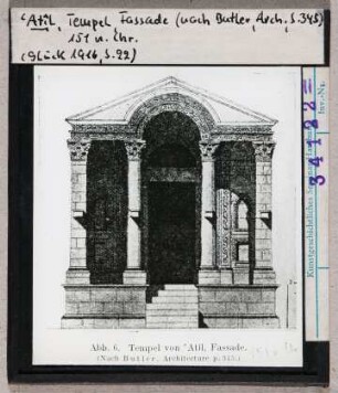 Atîl: Tempel Fassade