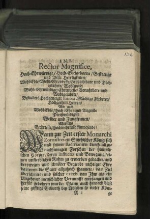 Rector Magnifice, ...