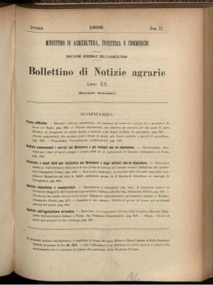 Ottobre. Num. 21.