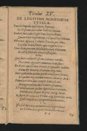 Titulus XV. De Legitima Agnatorum Tutela.