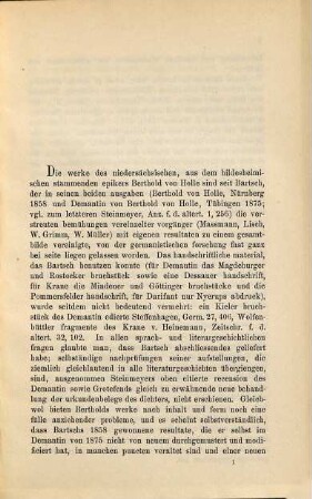 Untersuchungen über Berthold von Holle